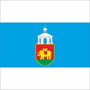Прапор СМТ Білозерка, Україна. Варіант-01