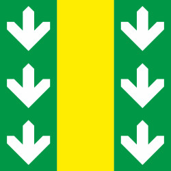 Прапор СМТ Великі Бірки, Україна. Варіант-01
