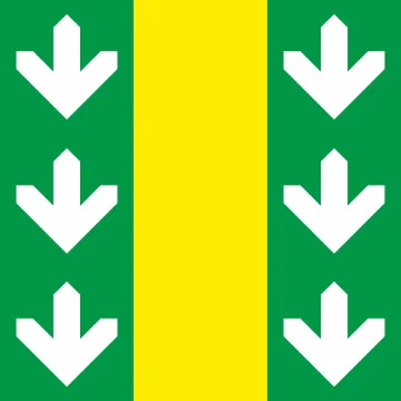 Прапор СМТ Великі Бірки, Україна. Варіант-01