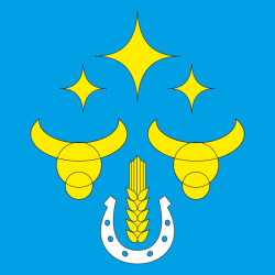 Прапор СМТ Веселе, Україна. Варіант-01 Прапор СМТ Веселе, Україна. Варіант-01