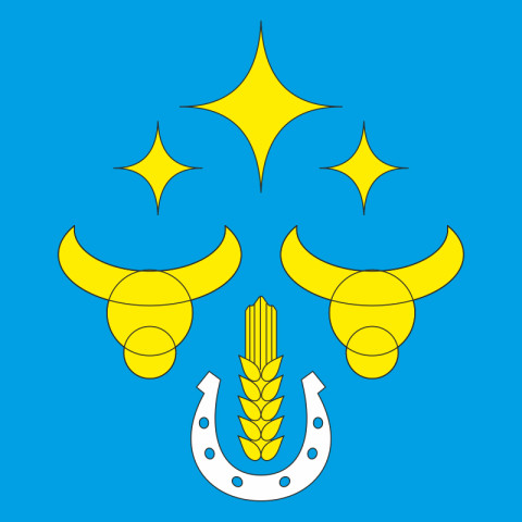 Флаг ПГТ Веселое, Украина. Вариант-01 Флаг ПГТ Веселое, Украина. Вариант-01