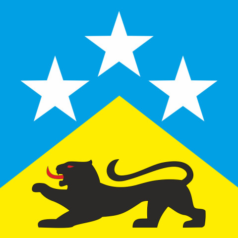 Прапор СМТ Високопілля, Україна. Варіант-01 Прапор СМТ Високопілля, Україна. Варіант-01