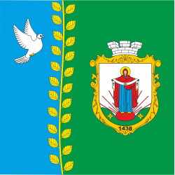 Флаг ПГТ Глыбокая, Украина. Вариант-01