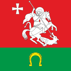 Флаг ПГТ Голобы, Украина. Вариант-01 Флаг ПГТ Голобы, Украина. Вариант-01