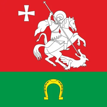 Прапор СМТ Голоби, Україна. Варіант-01