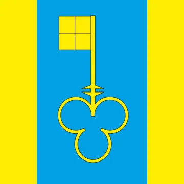 Прапор СМТ Журавне, Україна. Варіант-01