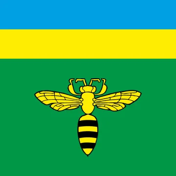 Прапор СМТ Запитів, Україна. Варіант-01