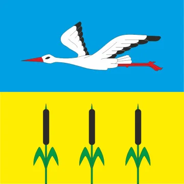 Прапор СМТ Зарічного, Україна. Варіант-01