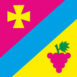 Прапор СМТ Козацьке, Україна. Варіант-01 Прапор СМТ Козацьке, Україна. Варіант-01