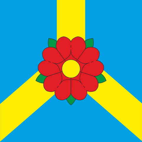 Флаг ПГТ Красное, Украина. Вариант-01 Флаг ПГТ Красное, Украина. Вариант-01