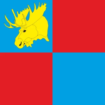 Прапор СМТ Лосинівка, Україна. Варіант-01