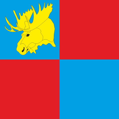 Флаг ПГТ Лосиновка, Украина. Вариант-01 Флаг ПГТ Лосиновка, Украина. Вариант-01