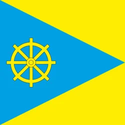 Флаг ПГТ Млинов, Украина. Вариант-01