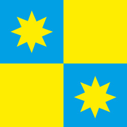 Флаг ПГТ Новый Ярычев, Украина. Вариант-01