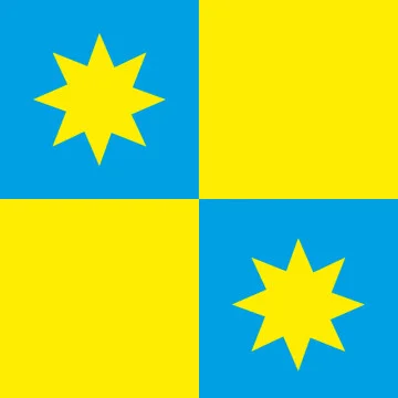 Прапор СМТ Новий Яричів, Україна. Варіант-01