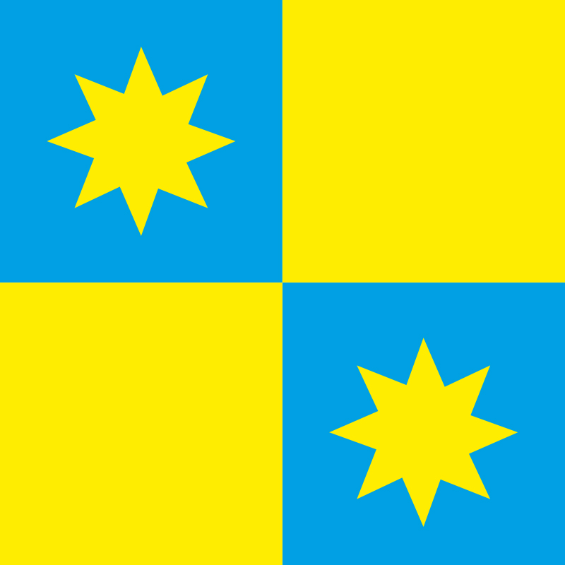 Флаг ПГТ Новый Ярычев, Украина. Вариант-01 Флаг ПГТ Новый Ярычев, Украина. Вариант-01