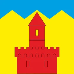 Флаг ПГТ Рожнятов, Украина. Вариант-01