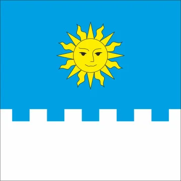 Прапор СМТ Скала-Подільська, Україна. Варіант-01