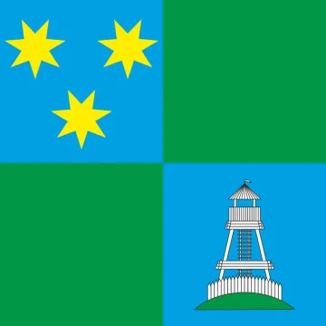 Прапор СМТ Таромське, Україна. Варіант-01
