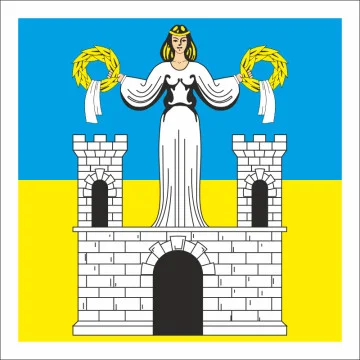 Прапор СМТ Торчин, Україна. Варіант-01