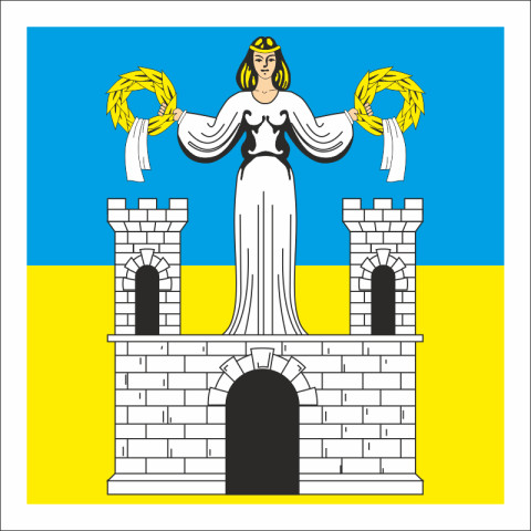 Прапор СМТ Торчин, Україна. Варіант-01
