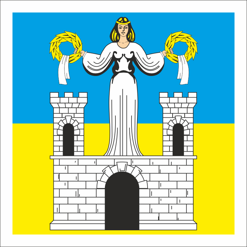 Прапор СМТ Торчин, Україна. Варіант-01 Прапор СМТ Торчин, Україна. Варіант-01