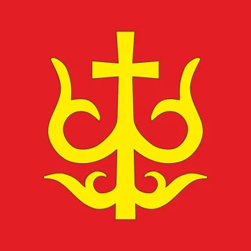 Прапор СМТ Шацьк, Україна. Варіант-01
