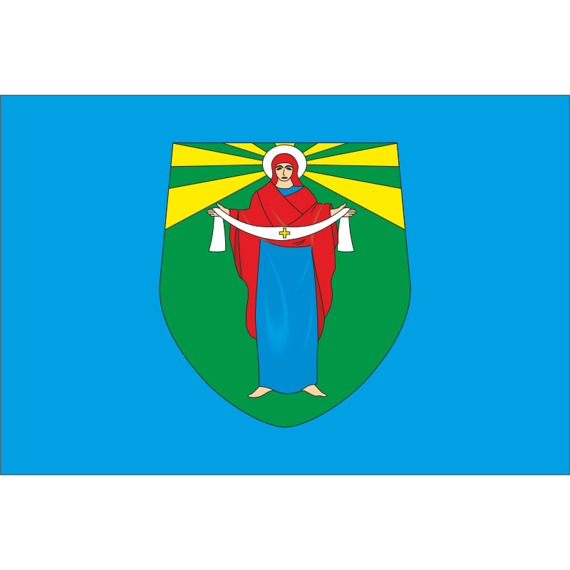 Флаг Млиновского района Ровненской области Украины Флаг Млиновского района Ровненской области Украины