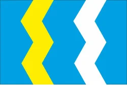 Флаг Монастырисского района Тернопольской области Украины Флаг Монастырисского района Тернопольской области Украины