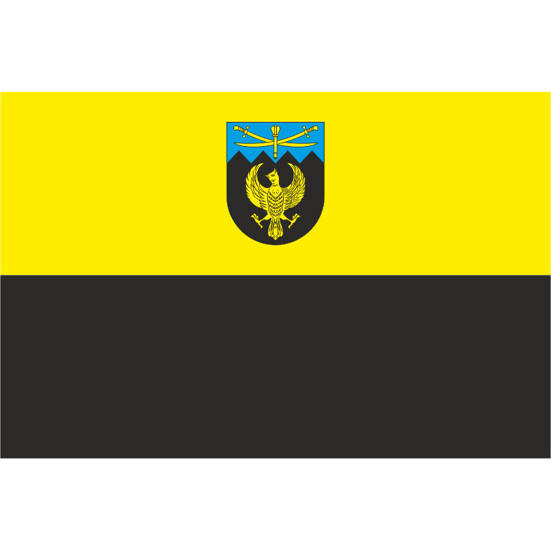 Флаг Попельнянского района Житомирской области Украины Флаг Попельнянского района Житомирской области Украины