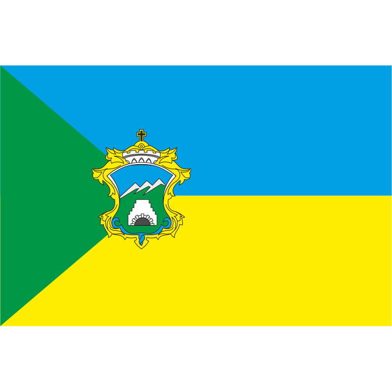 Флаг Рожнятовского района Ивано-Франковской области Украины Флаг Рожнятовского района Ивано-Франковской области Украины
