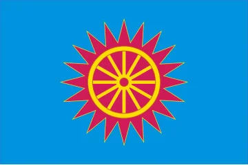 Флаг Обуховского района Киевской области Украины