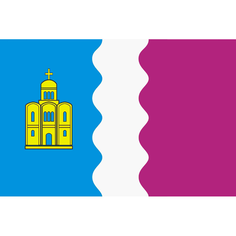 Флаг Вышгородского района Киевской области Украины Флаг Вышгородского района Киевской области Украины