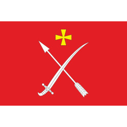 Флаг села Глушки Белоцерковского района Киевской области Украины