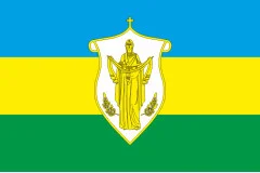 Флаг села Новые Петровцы Вышгородского района Киевской области Украины