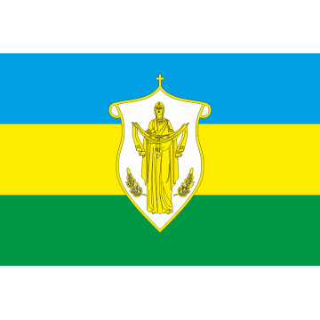 Флаг села Новые Петровцы Вышгородского района Киевской области Украины