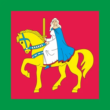 Прапор села Великоселецьке Лубенського району Полтавської області України