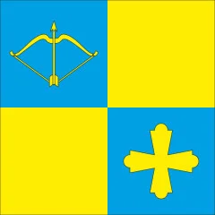Флаг села Лукомье Лубенского района Полтавской области Украины