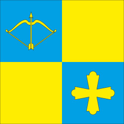 Флаг села Лукомье Лубенского района Полтавской области Украины Флаг села Лукомье Лубенского района Полтавской области Украины