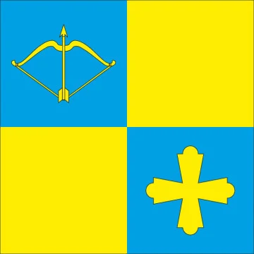 Флаг села Лукомье Лубенского района Полтавской области Украины Флаг села Лукомье Лубенского района Полтавской области Украины