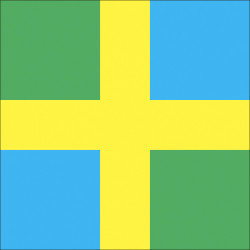 Флаг села Лозовый Яр Бориспольского района Киевской области Украины Флаг села Лозовый Яр Бориспольского района Киевской области Украины
