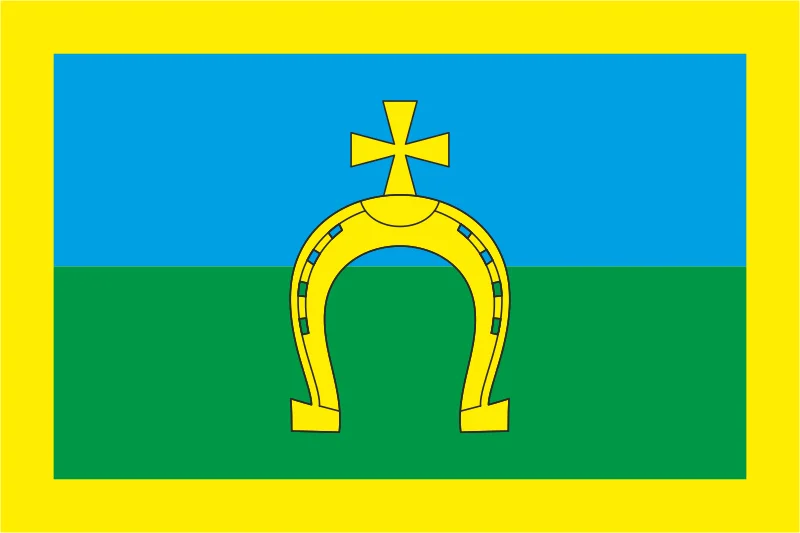 Флаг села Людвиновка Бучанского района Киевской области Украины Флаг села Людвиновка Бучанского района Киевской области Украины