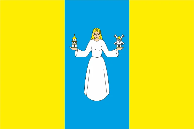 Флаг села Марьяновка Бучанского района Киевской области Украины Флаг села Марьяновка Бучанского района Киевской области Украины