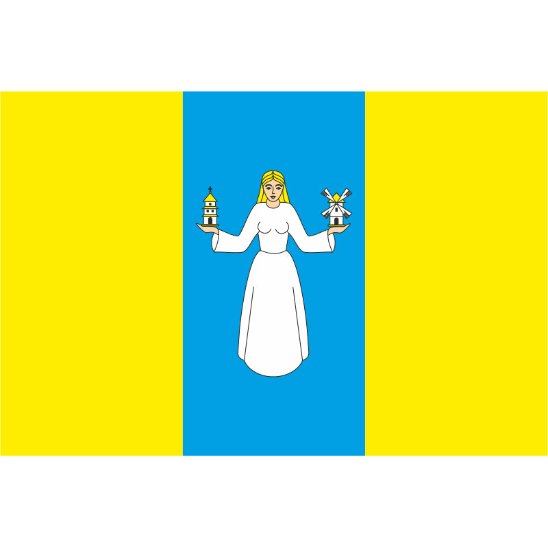 Прапор села Мар'янівка Бучанського району Київської області України Прапор села Мар'янівка Бучанського району Київської області України