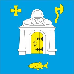 Флаг села Погребы Броварского района Киевской области Украины