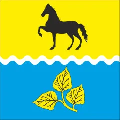 Флаг села Песчаное Купянского района Харьковской области Украины