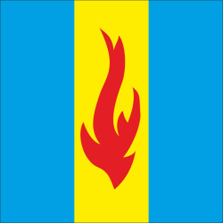 Флаг села Гута Ровненского района Ровненской области Украины