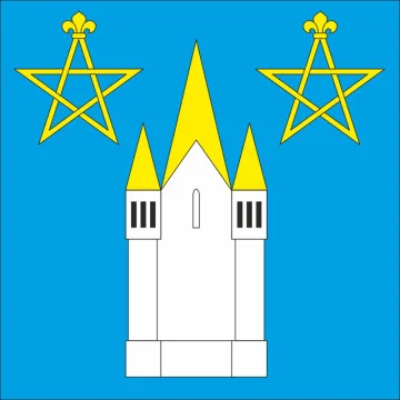 Флаг села Новомалин Ровненского района Ровненской области Украины Флаг села Новомалин Ровненского района Ровненской области Украины
