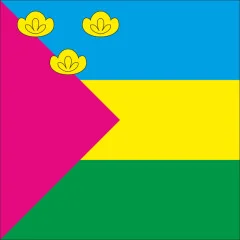 Флаг села Кищинцы Белоцерковского района Киевской области Украины