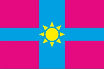 Флаг села Черемошное Винницкого района Винницкой области Украины Флаг села Черемошное Винницкого района Винницкой области Украины